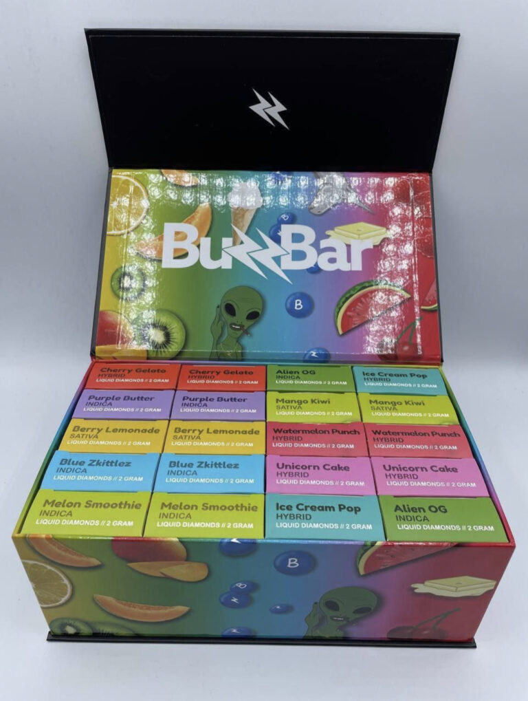 Buzz Bar Full Set – Mixed ( Liquid Diamonds, Live Resin + THC Flavors)